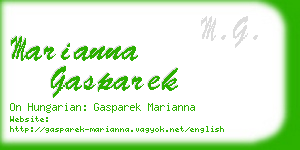 marianna gasparek business card